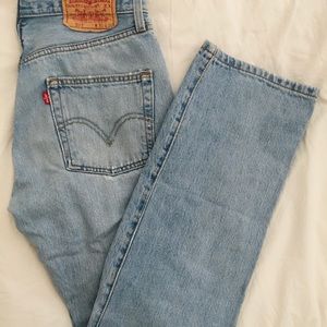Levi’s medium wash style 501!
